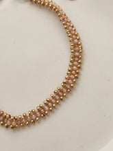 Beaded pale pink bracelet