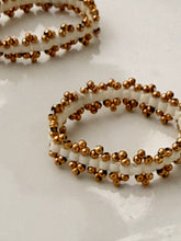 Beaded white ring