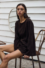 Paris chocolaté Suède dress mini