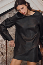 mamapapa - paris leather black dress