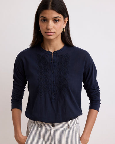 Hartford - Turiafa navy blouse