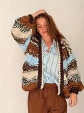 Stripe thick earthy cardigan