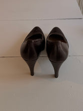 Leather Choco heels