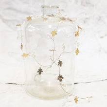 Brass Oak Leaf with Bead Branchlets Garland