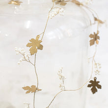 Brass Oak Leaf with Bead Branchlets Garland