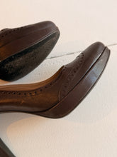 Leather Choco heels