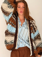 Stripe thick earthy cardigan