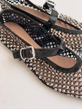 Sparkle pointy black Ballet flat