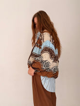 Stripe thick earthy cardigan