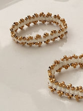 Beaded white ring