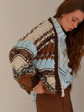 Stripe thick earthy cardigan