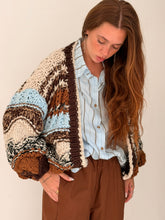 Stripe thick earthy cardigan
