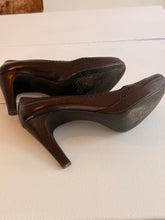 Leather Choco heels
