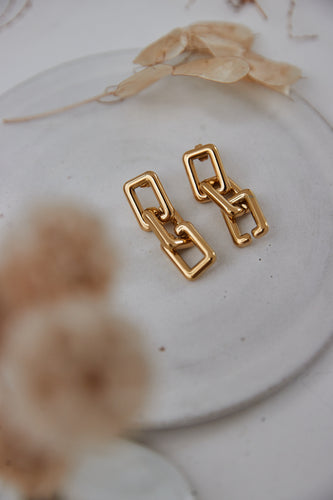 Chunky square earring