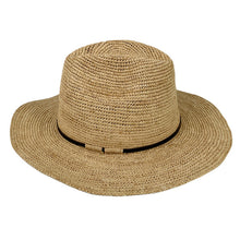 Elya natural hat with leather braided