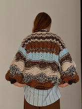 Stripe thick earthy cardigan