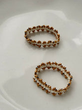 Beaded white ring