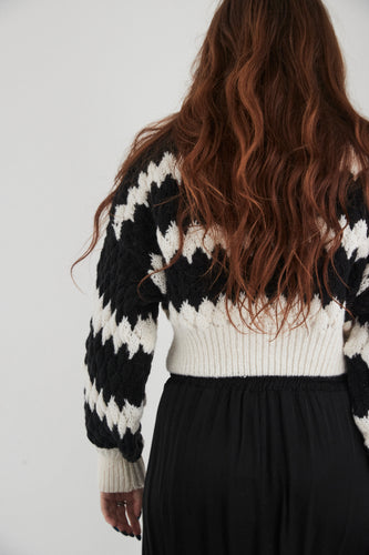 Cropped stripe Jumper