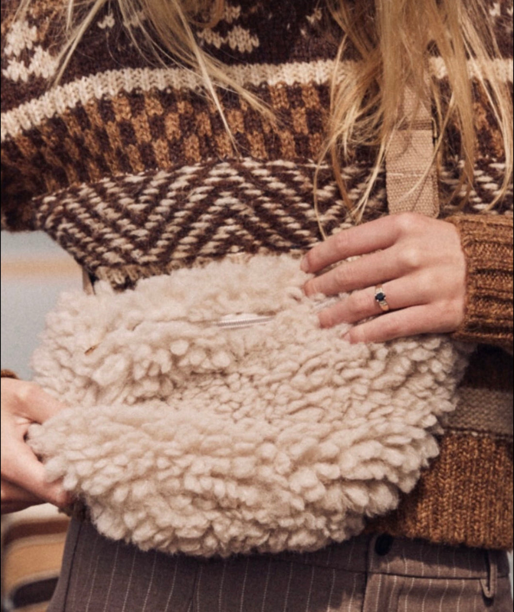 Mamapapa -bumbag faux fur