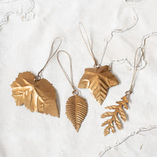 Leaf hanging ornement set of 4