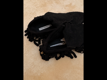 mamapapa - suede fringe back mocassin