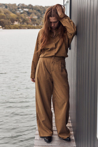 Striped trousers