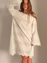 mamapapa - Paris white cotton broderie dress