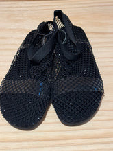 Sparkle fishnet flat shoes
