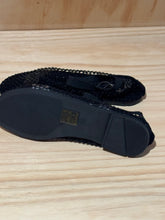 Sparkle fishnet flat shoes