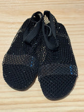 Sparkle fishnet flat shoes