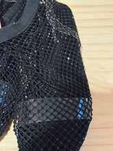 Sparkle fishnet flat shoes