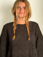 mamapapa - Paris black cotton broderie dress