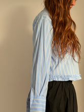 Mamapapa - Ferret Striped Blue Shirt