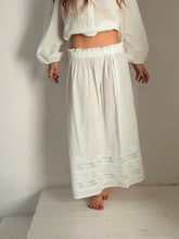Mamapapa - luna cotton fine lace long skirt