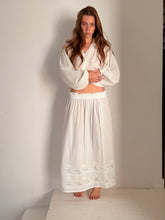 Mamapapa - luna cotton fine lace long skirt