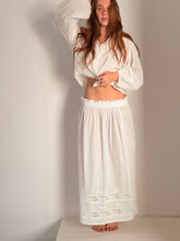 Mamapapa - luna cotton fine lace long skirt