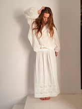 Mamapapa - luna cotton fine lace long skirt