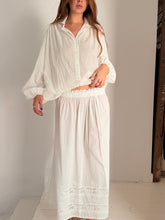 Mamapapa - luna cotton fine lace long skirt