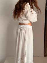 Mamapapa - luna cotton fine lace long skirt