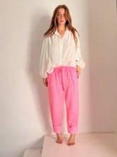 Pepe fluo pink linen pants