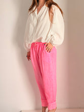 Pepe fluo pink linen pants
