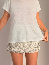 Musy muse  - Off white Beaded short skirt