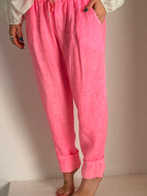 Pepe fluo pink linen pants