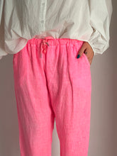 Pepe fluo pink linen pants