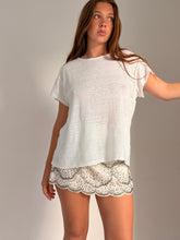 Musy muse  - Off white Beaded short skirt