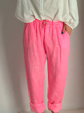 Pepe fluo pink linen pants
