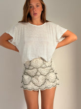 Musy muse  - Off white Beaded short skirt