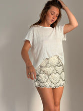 Musy muse  - Off white Beaded short skirt