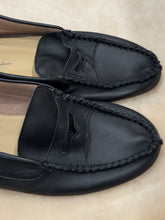 anniel - leather black mocassin