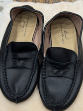 anniel - leather black mocassin
